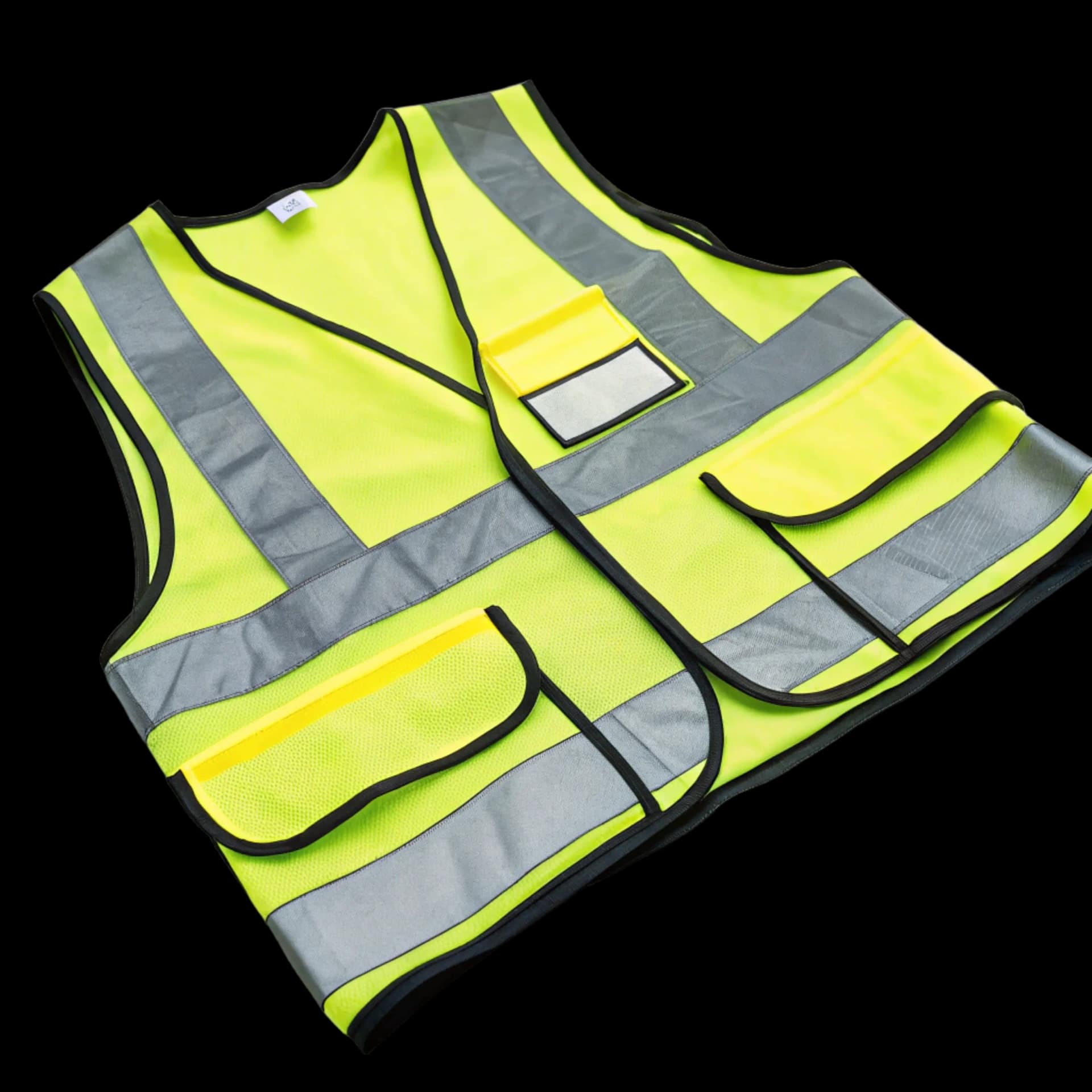 Chaleco reflectivo fluorescente de alta visibilidad